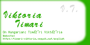 viktoria timari business card